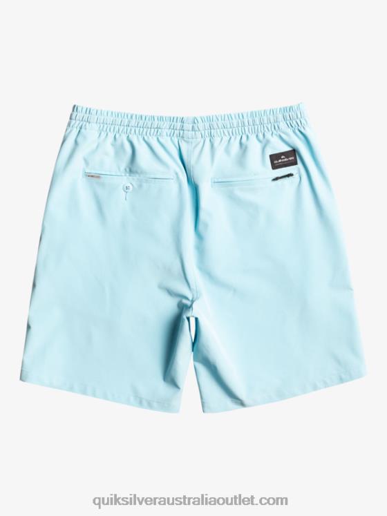 Quiksilver Men Ocean Elastic 18 Amphibian Shorts H2N4B347 sky blue