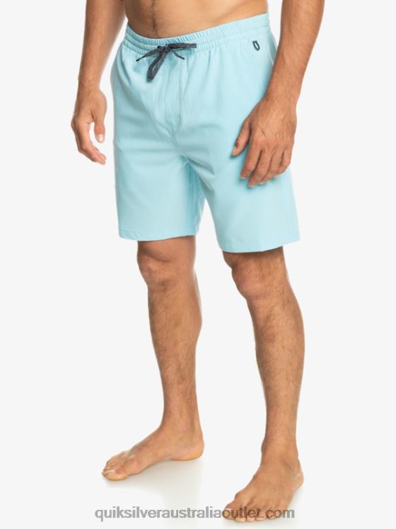 Quiksilver Men Ocean Elastic 18 Amphibian Shorts H2N4B347 sky blue
