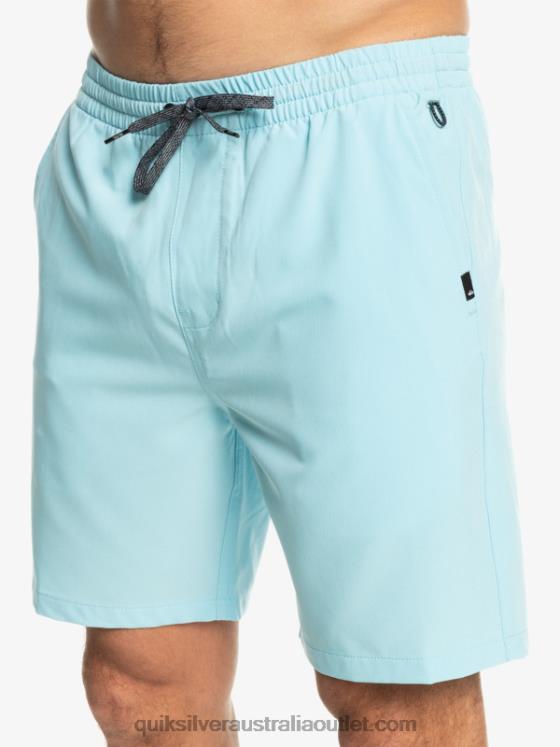 Quiksilver Men Ocean Elastic 18 Amphibian Shorts H2N4B347 sky blue