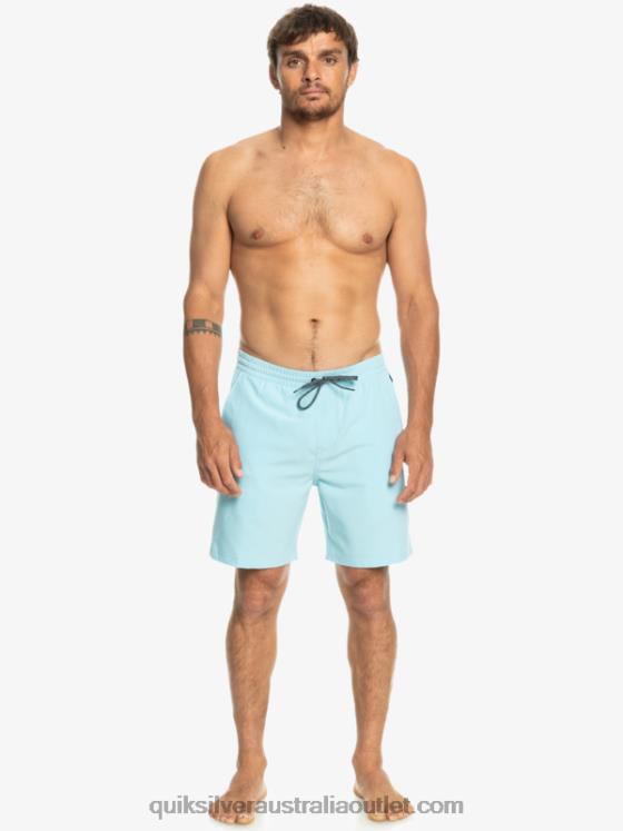 Quiksilver Men Ocean Elastic 18 Amphibian Shorts H2N4B347 sky blue