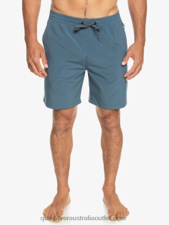 Quiksilver Men Ocean Elastic 18 Amphibian Shorts H2N4B348 bering sea