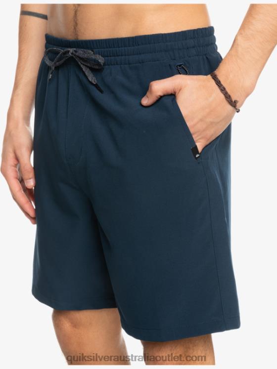 Quiksilver Men Ocean Elastic 18 Amphibian Shorts H2N4B349 navy blazer