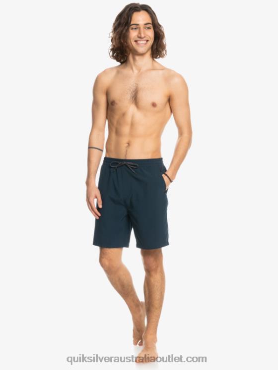 Quiksilver Men Ocean Elastic 18 Amphibian Shorts H2N4B349 navy blazer