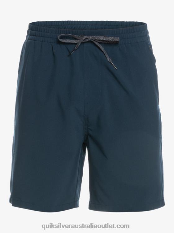 Quiksilver Men Ocean Elastic 18 Amphibian Shorts H2N4B349 navy blazer