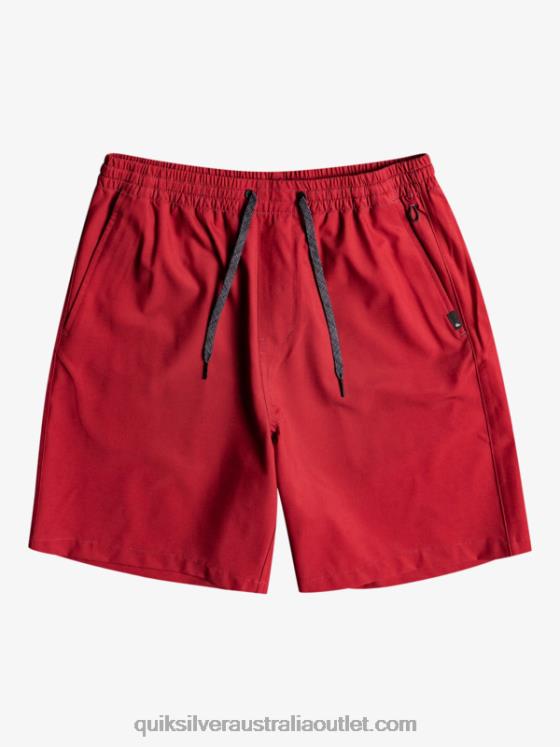 Quiksilver Men Ocean Elastic 18 Amphibian Shorts H2N4B350 ruby wine