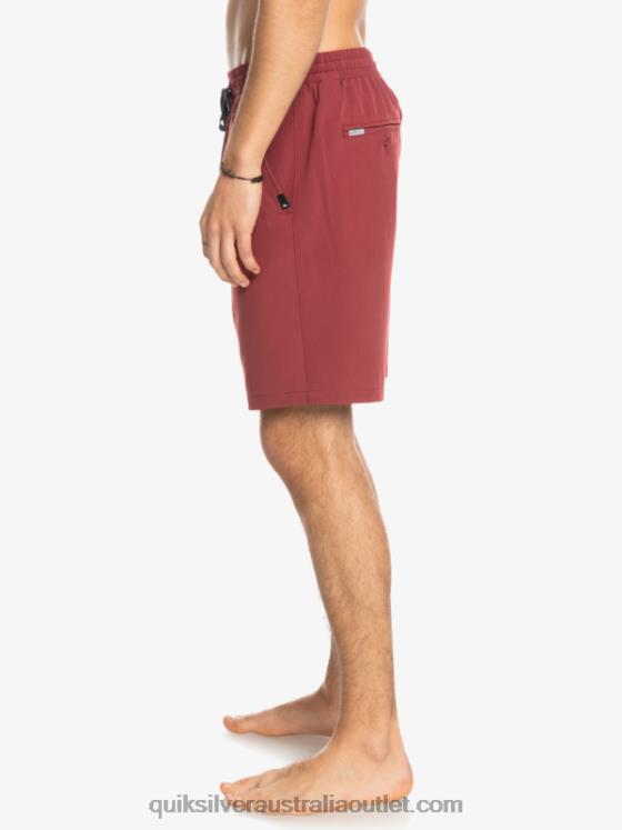 Quiksilver Men Ocean Elastic 18 Amphibian Shorts H2N4B350 ruby wine