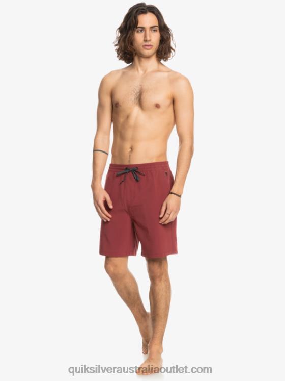 Quiksilver Men Ocean Elastic 18 Amphibian Shorts H2N4B350 ruby wine