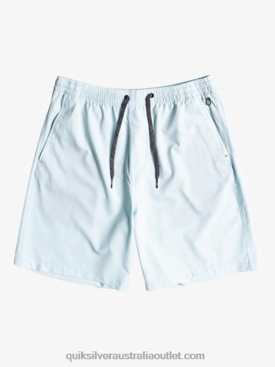 Quiksilver Men Ocean Elastic 18 Amphibian Shorts H2N4B351 iced aqua