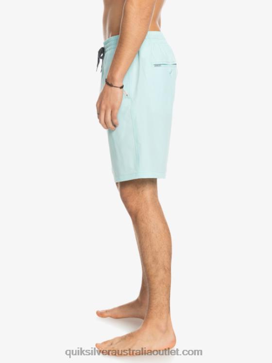 Quiksilver Men Ocean Elastic 18 Amphibian Shorts H2N4B351 iced aqua