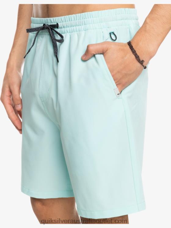 Quiksilver Men Ocean Elastic 18 Amphibian Shorts H2N4B351 iced aqua