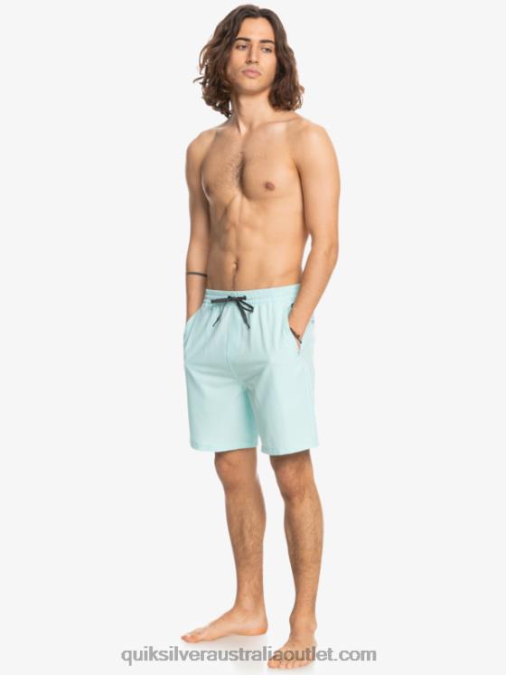 Quiksilver Men Ocean Elastic 18 Amphibian Shorts H2N4B351 iced aqua