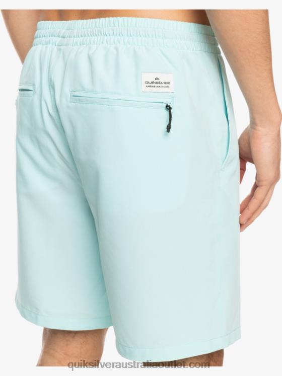 Quiksilver Men Ocean Elastic 18 Amphibian Shorts H2N4B351 iced aqua