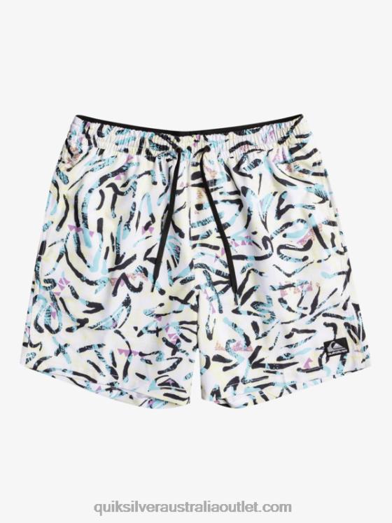 Quiksilver Men Ocean Mix 17 Volleys H2N4B1708 white