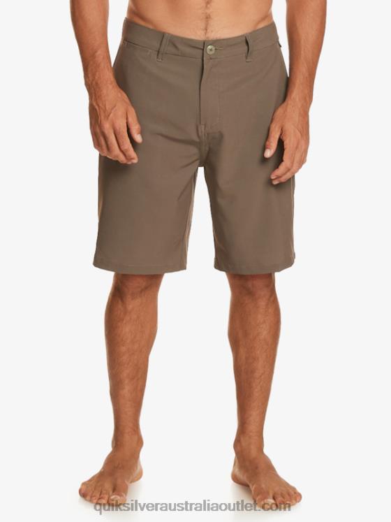 Quiksilver Men Ocean Union Amphibian 20 Hybrid Shorts H2N4B140 major brown