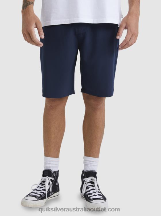 Quiksilver Men Ocean Union Amphibian 20 Hybrid Shorts H2N4B142 navy blazer