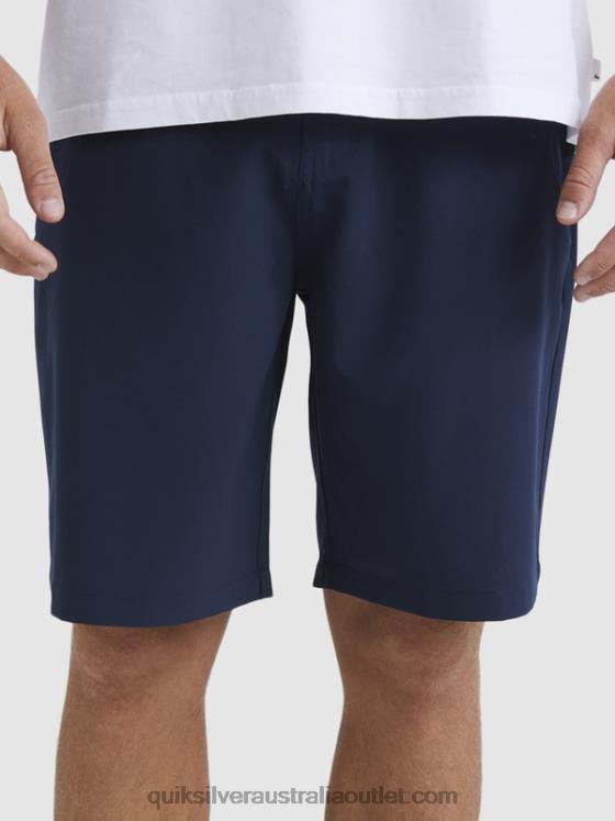 Quiksilver Men Ocean Union Amphibian 20 Hybrid Shorts H2N4B142 navy blazer