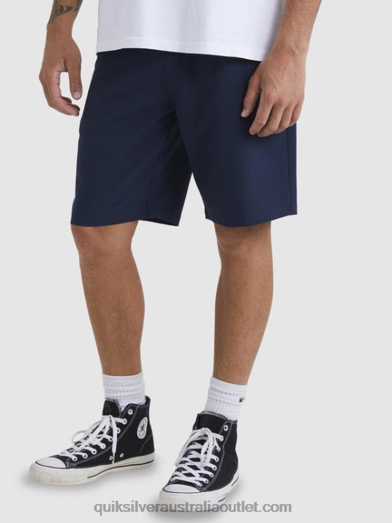 Quiksilver Men Ocean Union Amphibian 20 Hybrid Shorts H2N4B142 navy blazer