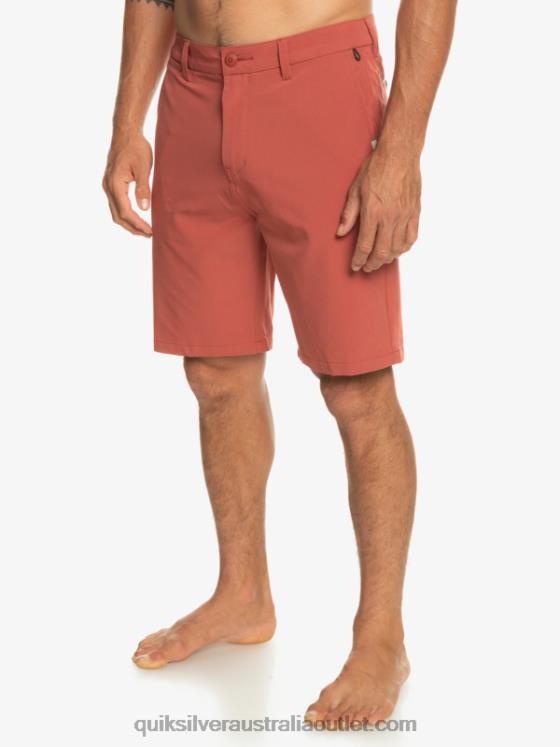 Quiksilver Men Ocean Union Amphibian 20 Hybrid Shorts H2N4B147 marsala