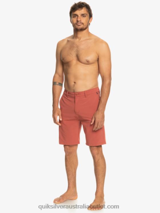 Quiksilver Men Ocean Union Amphibian 20 Hybrid Shorts H2N4B147 marsala