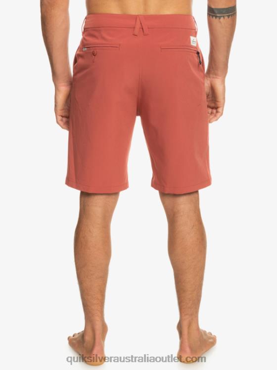 Quiksilver Men Ocean Union Amphibian 20 Hybrid Shorts H2N4B147 marsala