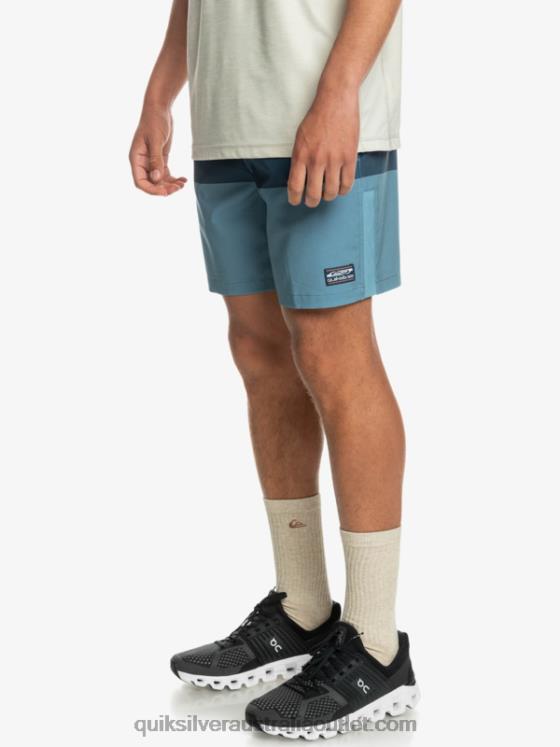 Quiksilver Men Omni Training 17 Stretch Shorts H2N4B1690 provincial blue