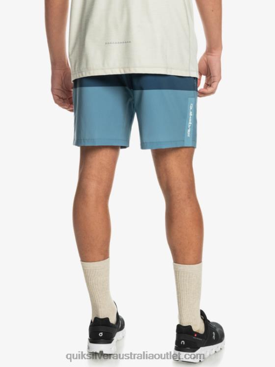 Quiksilver Men Omni Training 17 Stretch Shorts H2N4B1690 provincial blue