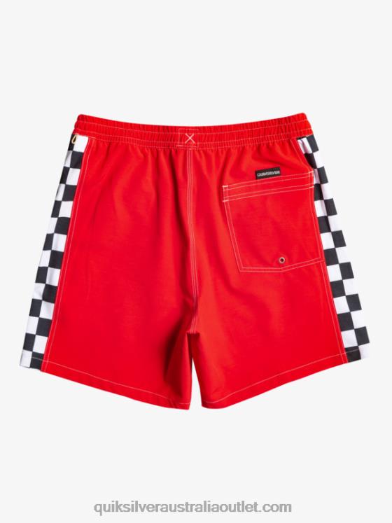 Quiksilver Men Original Arch 17 Volleys H2N4B530 high risk red