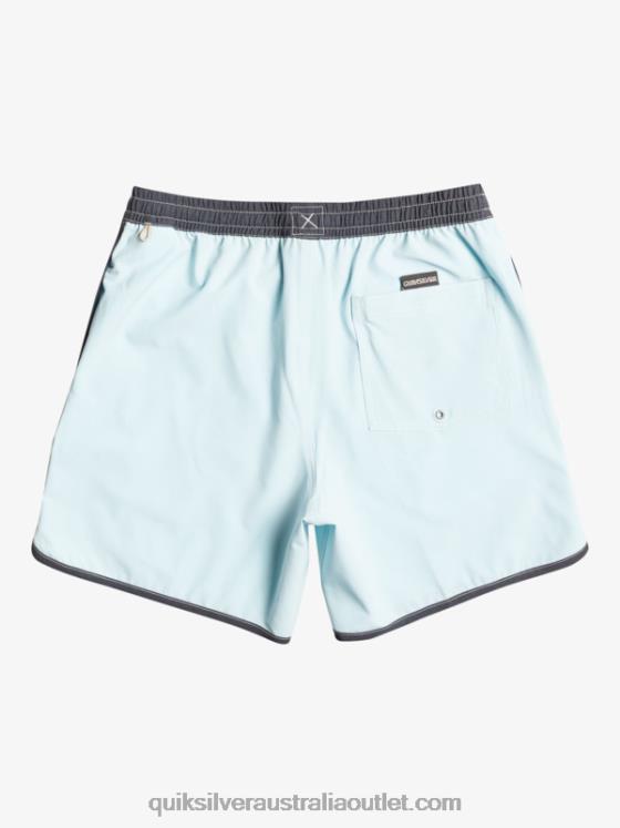 Quiksilver Men Original Scallop 17 Volleys H2N4B199 sky blue