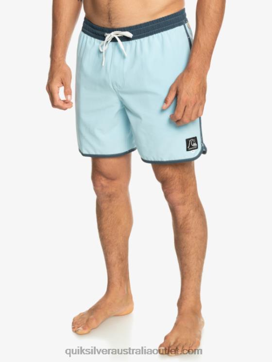 Quiksilver Men Original Scallop 17 Volleys H2N4B199 sky blue