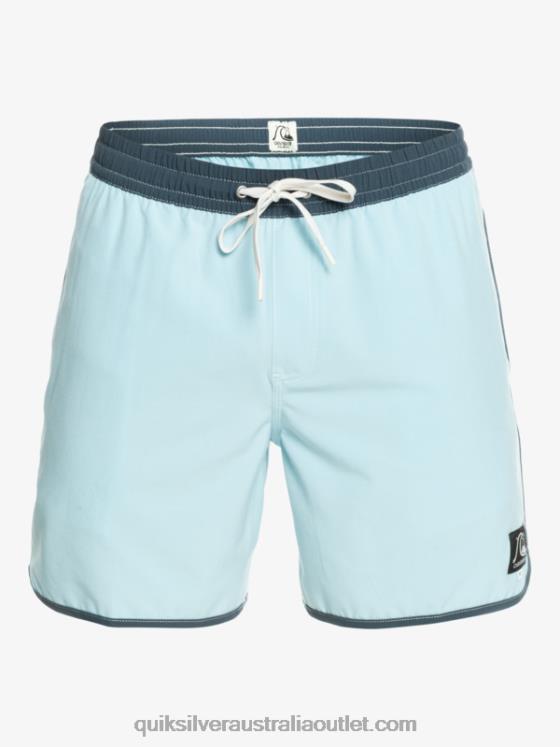 Quiksilver Men Original Scallop 17 Volleys H2N4B199 sky blue