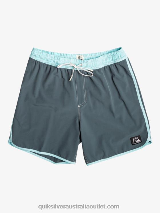 Quiksilver Men Original Scallop 17 Volleys H2N4B201 dark slate