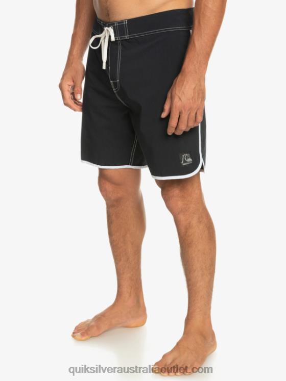Quiksilver Men Original Scallop 18 Boardshorts H2N4B86 black