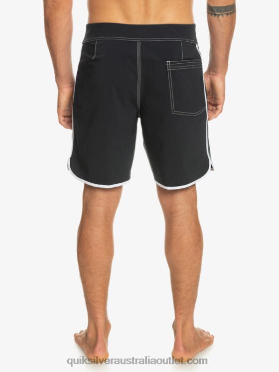 Quiksilver Men Original Scallop 18 Boardshorts H2N4B86 black