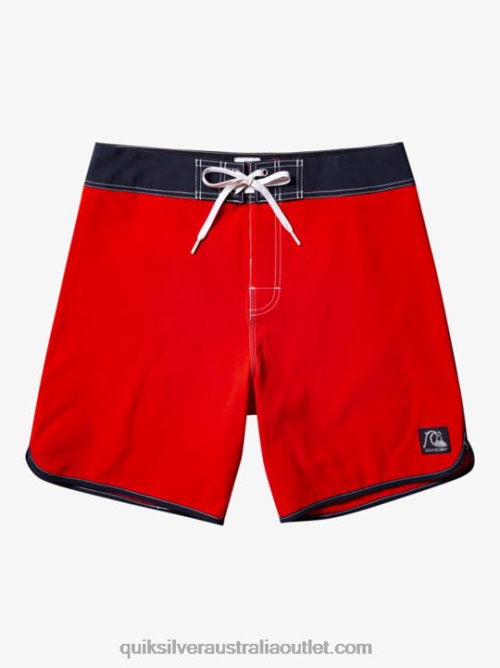 Quiksilver Men Original Scallop 18 Boardshorts H2N4B87 high risk red