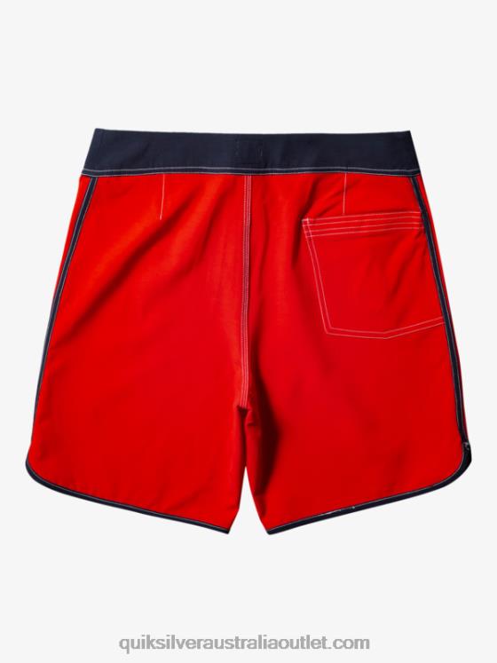 Quiksilver Men Original Scallop 18 Boardshorts H2N4B87 high risk red