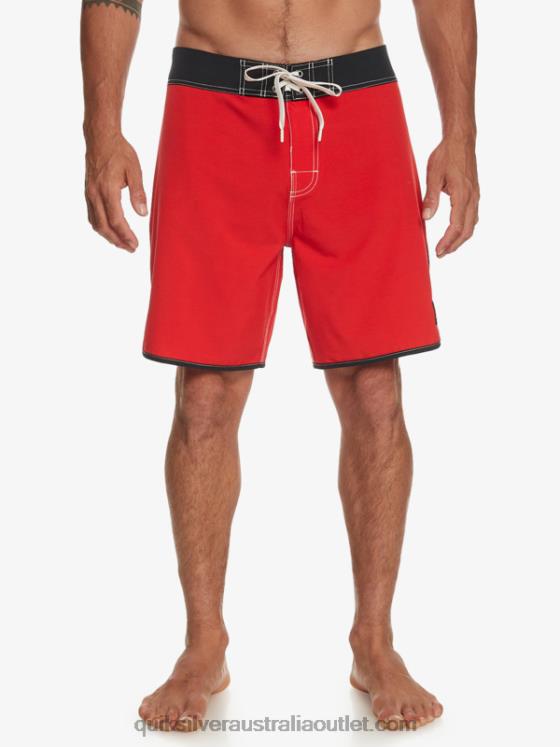Quiksilver Men Original Scallop 18 Boardshorts H2N4B87 high risk red