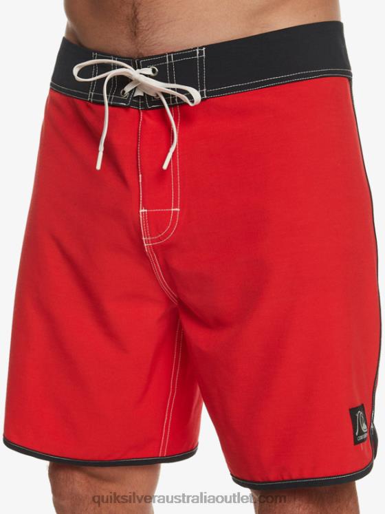 Quiksilver Men Original Scallop 18 Boardshorts H2N4B87 high risk red