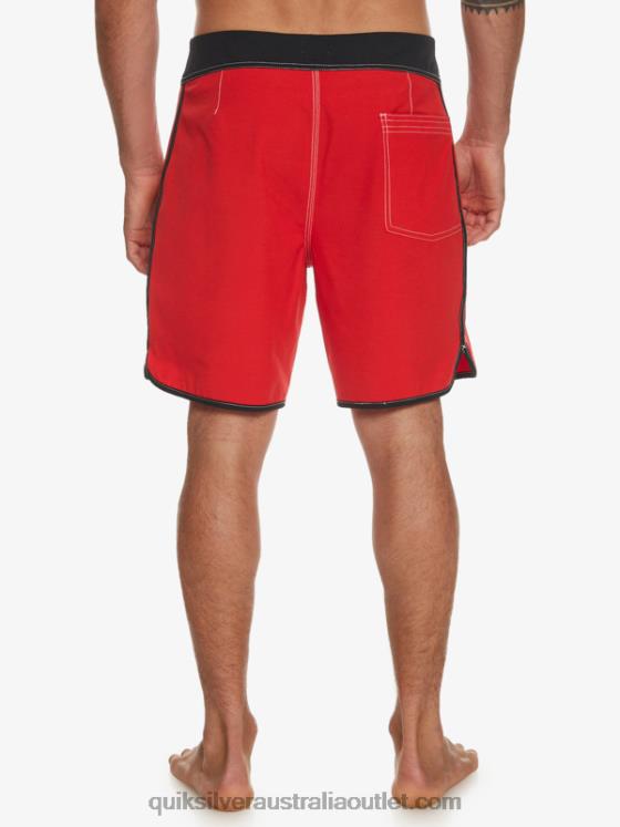 Quiksilver Men Original Scallop 18 Boardshorts H2N4B87 high risk red