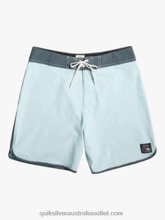 Quiksilver Men Original Scallop 18 Boardshorts H2N4B88 sky blue