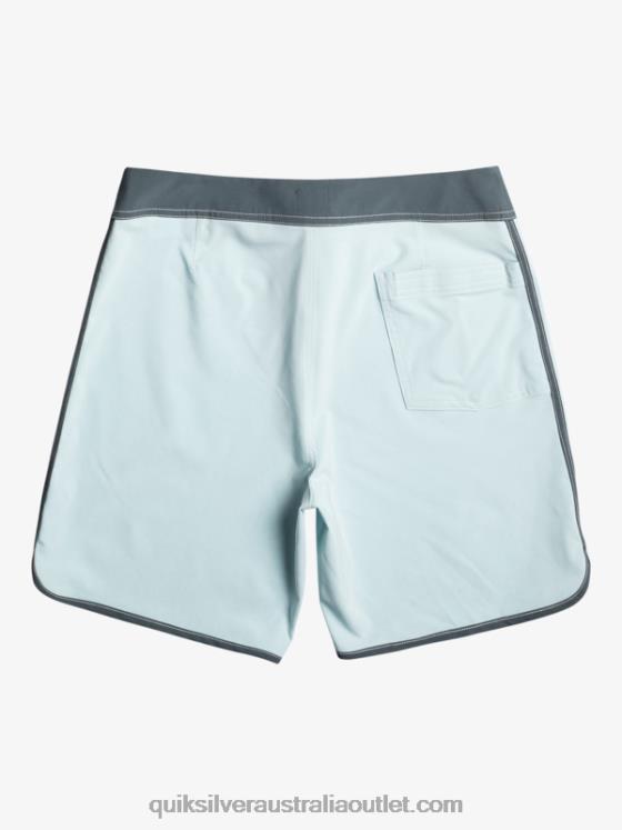 Quiksilver Men Original Scallop 18 Boardshorts H2N4B88 sky blue