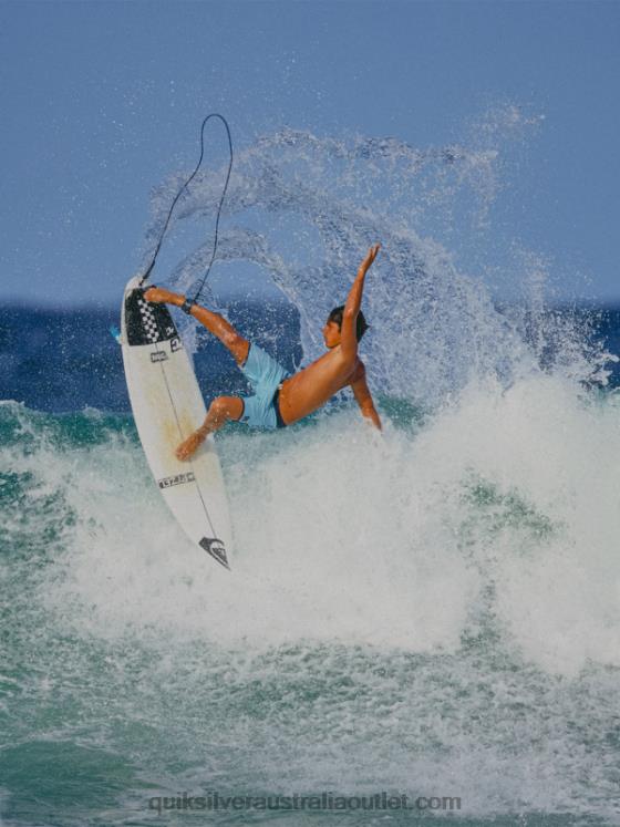 Quiksilver Men Original Scallop 18 Boardshorts H2N4B88 sky blue