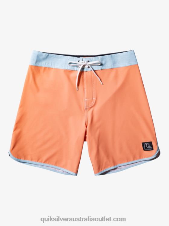 Quiksilver Men Original Scallop 18 Boardshorts H2N4B90 copper tan