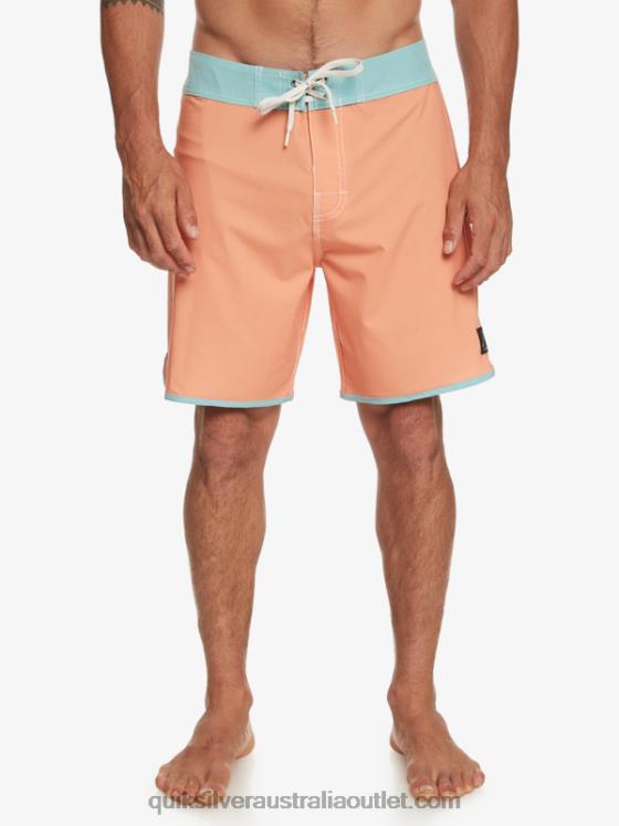 Quiksilver Men Original Scallop 18 Boardshorts H2N4B90 copper tan
