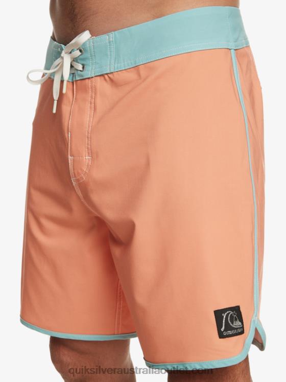 Quiksilver Men Original Scallop 18 Boardshorts H2N4B90 copper tan