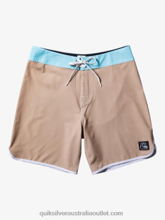 Quiksilver Men Original Scallop 18 Boardshorts H2N4B91 olive gray