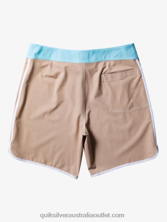 Quiksilver Men Original Scallop 18 Boardshorts H2N4B91 olive gray