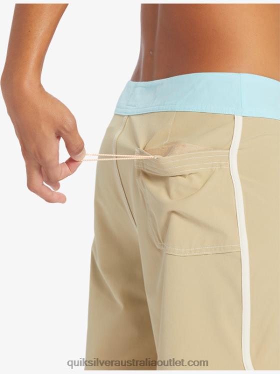 Quiksilver Men Original Scallop 18 Boardshorts H2N4B91 olive gray