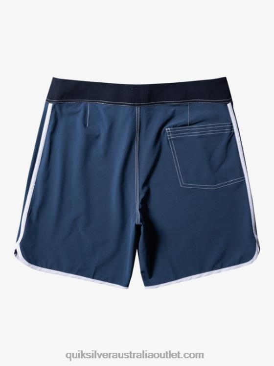 Quiksilver Men Original Scallop 18 Boardshorts H2N4B92 midnight navy