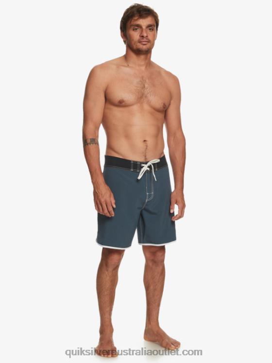 Quiksilver Men Original Scallop 18 Boardshorts H2N4B92 midnight navy