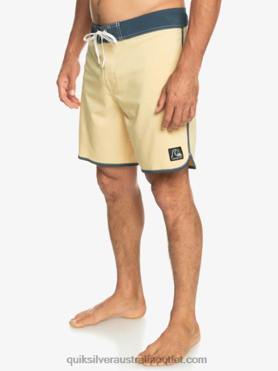 Quiksilver Men Original Scallop 18 Boardshorts H2N4B94 wheat